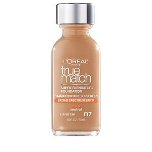 L'Oreal Paris Makeup True Match Super-
Blendable Liquid Foundation, Classic Tan